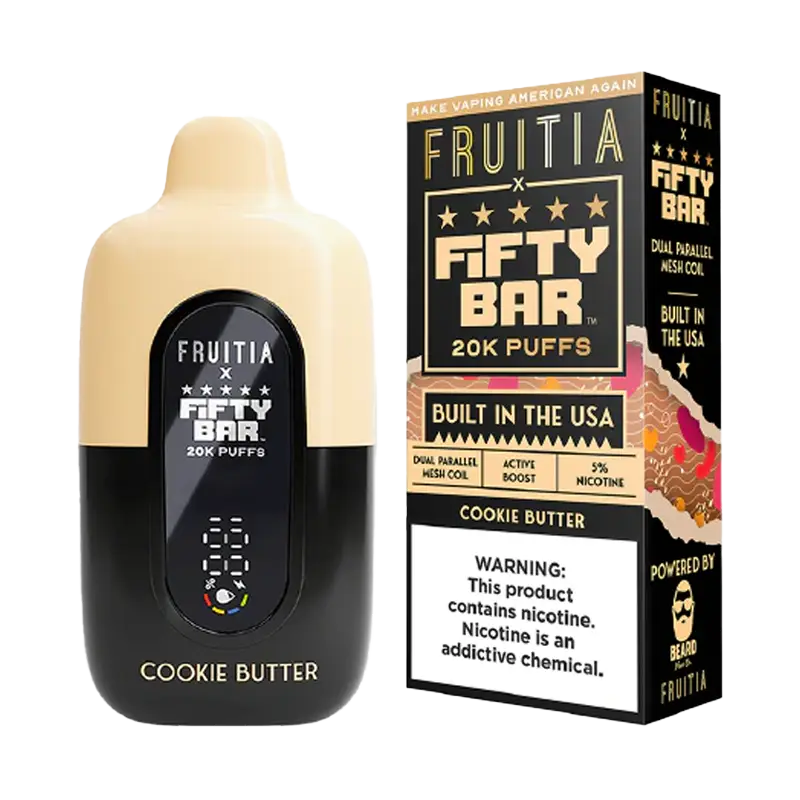 Fifty Bar V2 20K Disposable – Cookie Butter