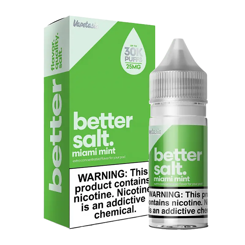 Better Salt by Vapetasia Miami Mint Nic Salt – 30ml – 50mg
