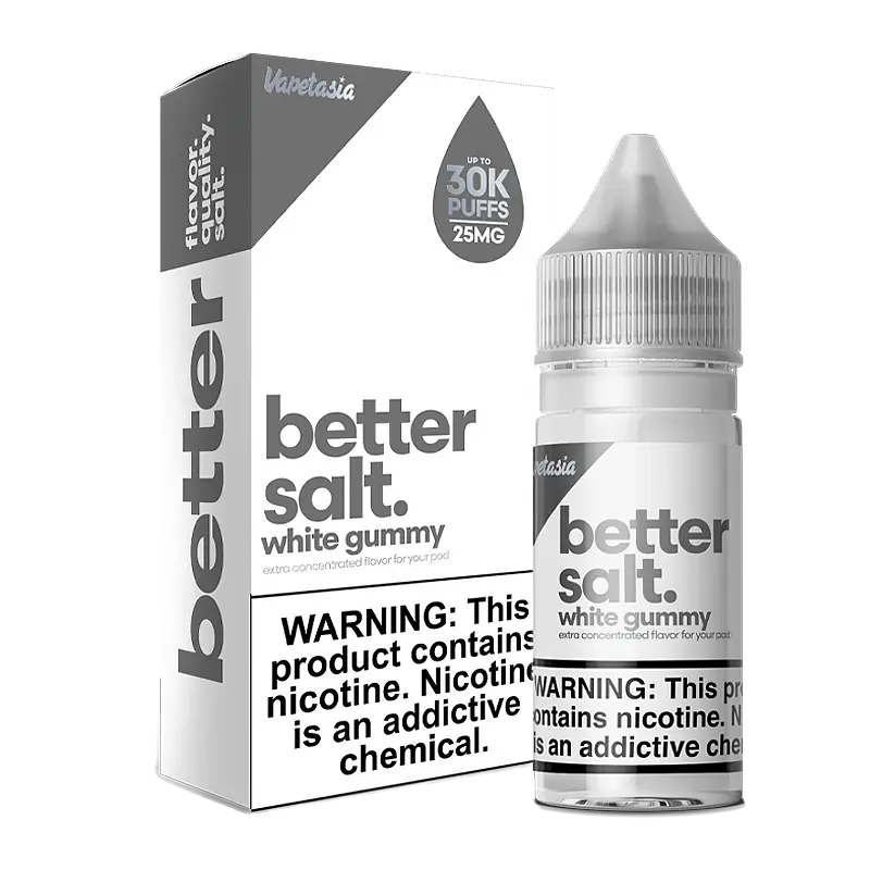 Better Salt by Vapetasia White Gummy Nic Salt – 30ml – 25mg